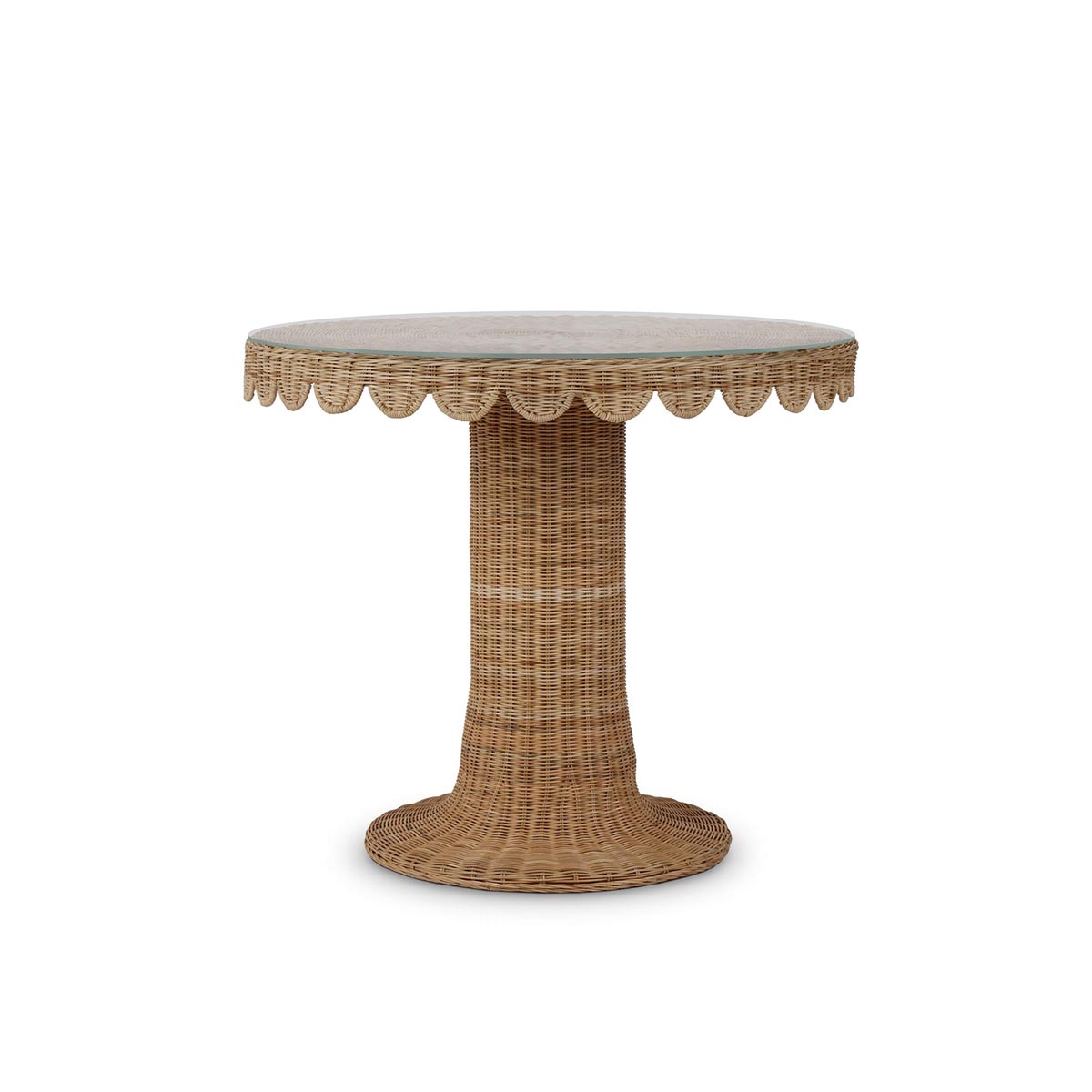 Scalloped Round Bistro Table FURNITURE - dining table Bramble