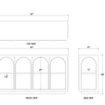 Vincent Crescent Console FURNITURE - sideboard Bramble