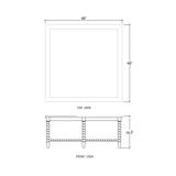 Charlotte Square Coffee Table FURNITURE - coffee table Bramble