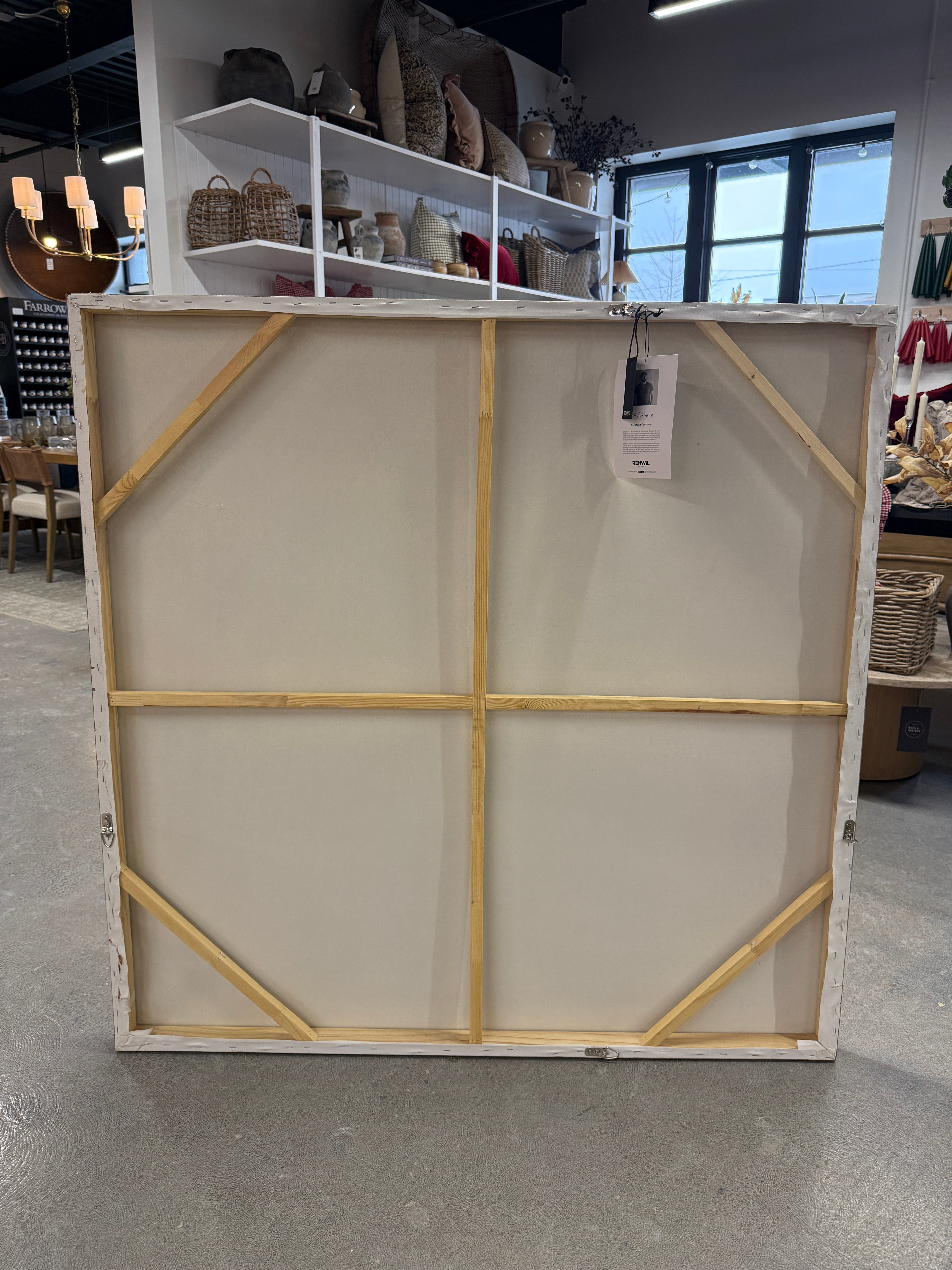 FLOOR MODEL - "Barkley" Canvas Art ARTWORK - in store Renwil