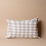 Gingham Linen Pillow Cover