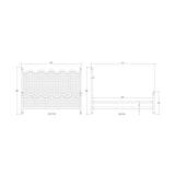 Colleen Upholstered Bed FURNITURE - bed Bramble