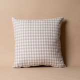 Gingham Linen Pillow Cover