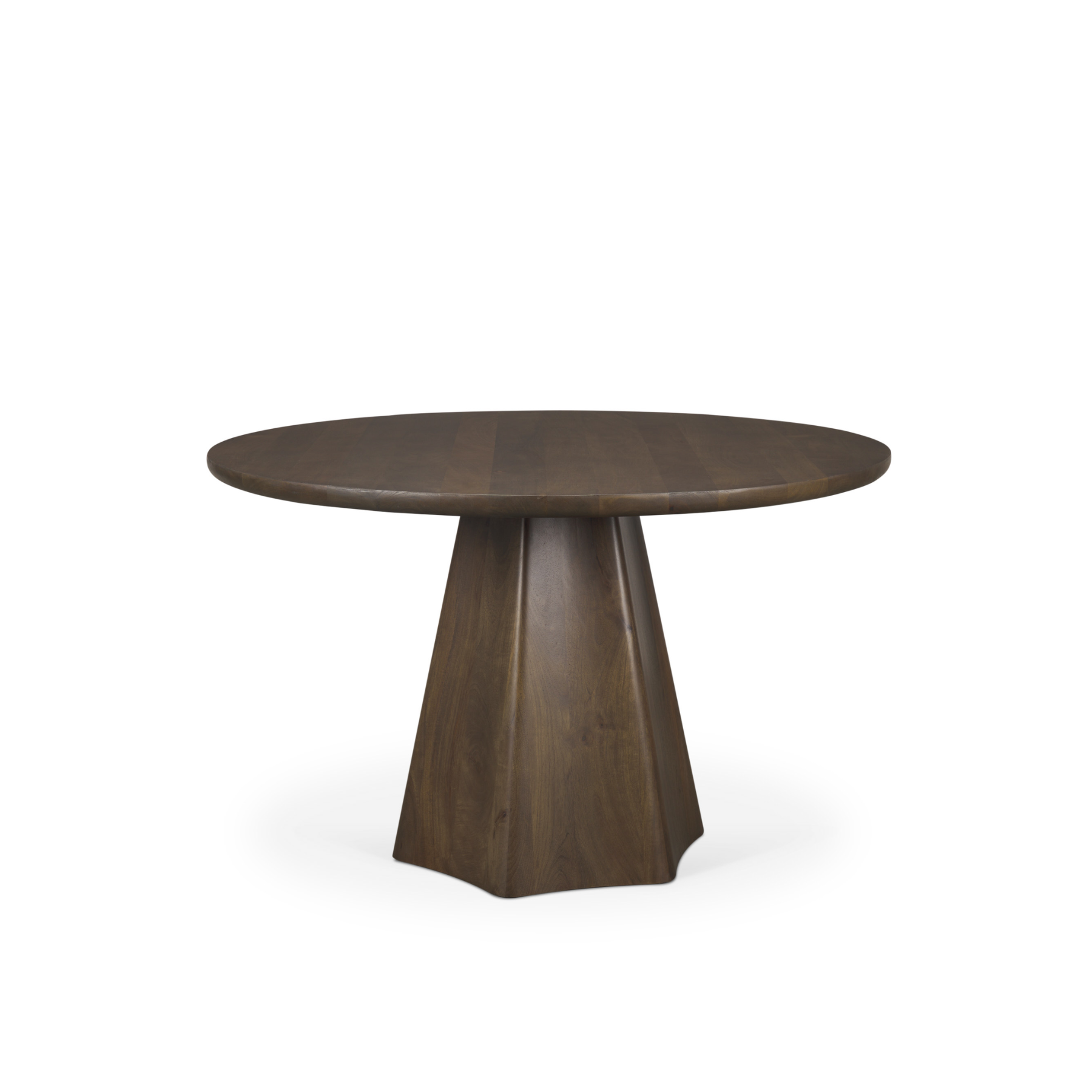 Jinny Round Dining Table Dining Tables Mercana 48" Dark Brown