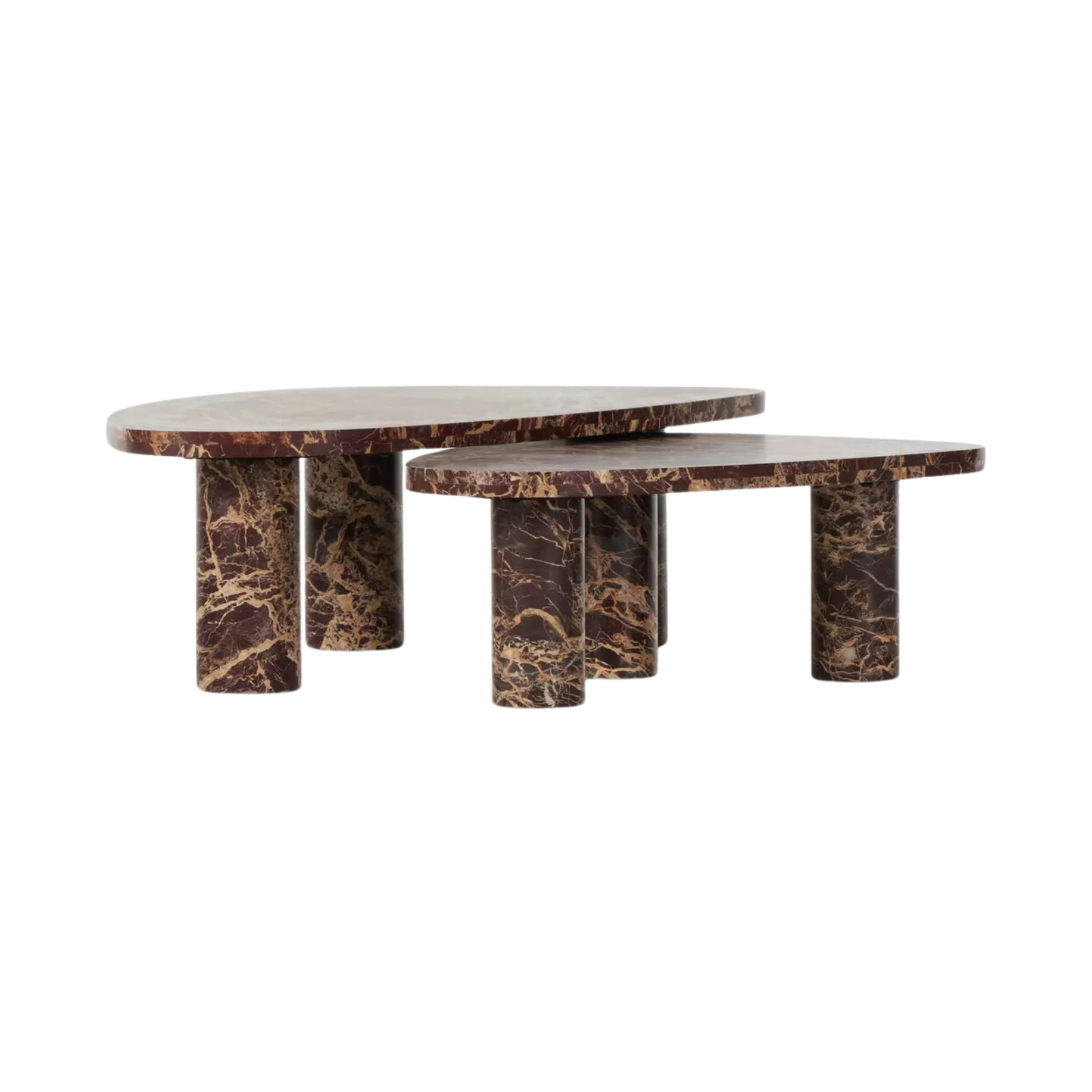Zion Nesting Coffee Table Set 4 - a - FURNITURE - Coffee Table - Round Four Hands