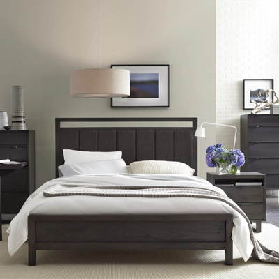 Folke Upholstered Bed - Boxter Taupe