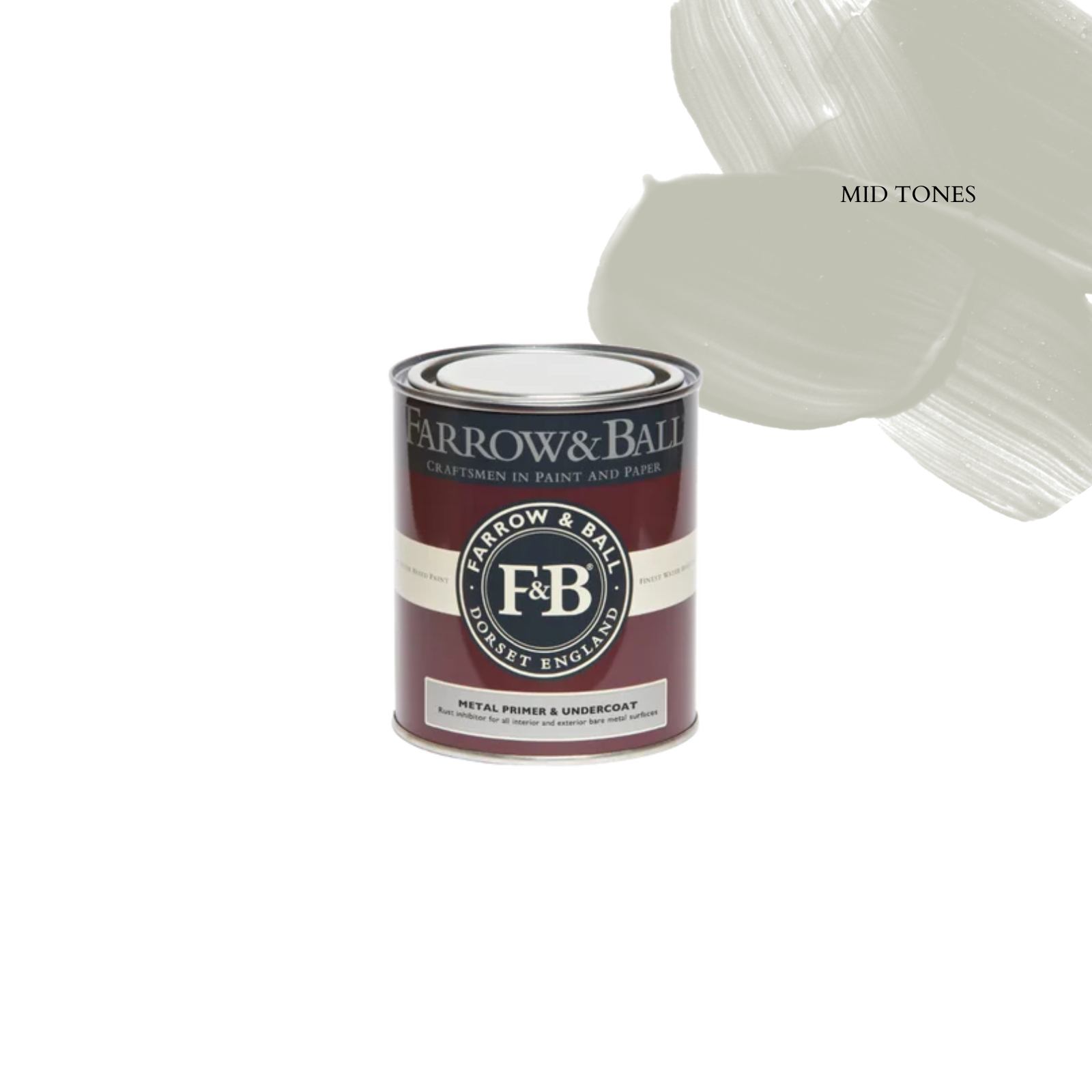 Farrow & Ball Metal Primer & Undercoat - Mid Tones PAINT - Farrow & Ball Farrow & Ball
