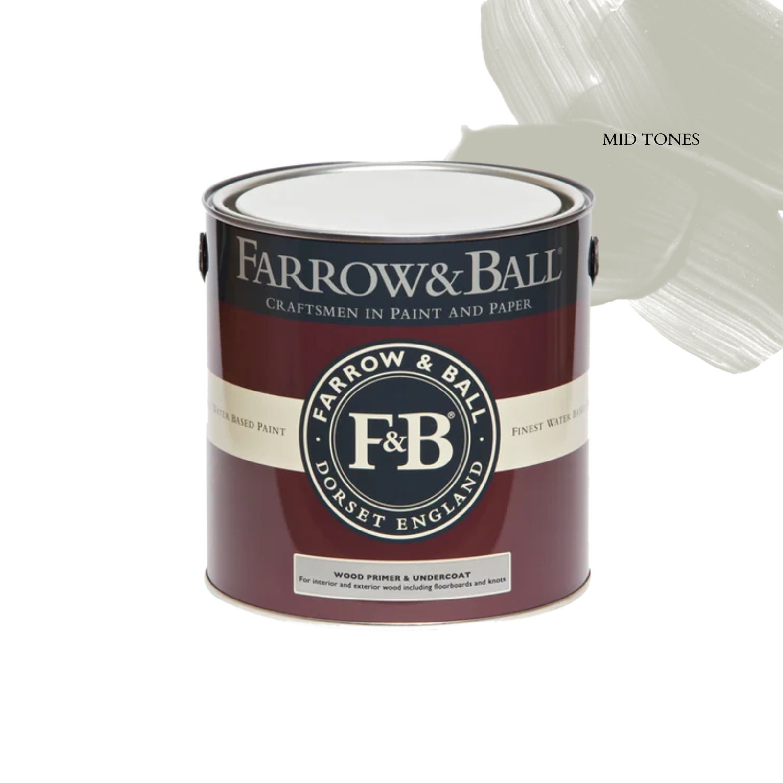 Farrow & Ball Wood Primer and Undercoat - Mid Tones PAINT - Farrow & Ball Farrow & Ball