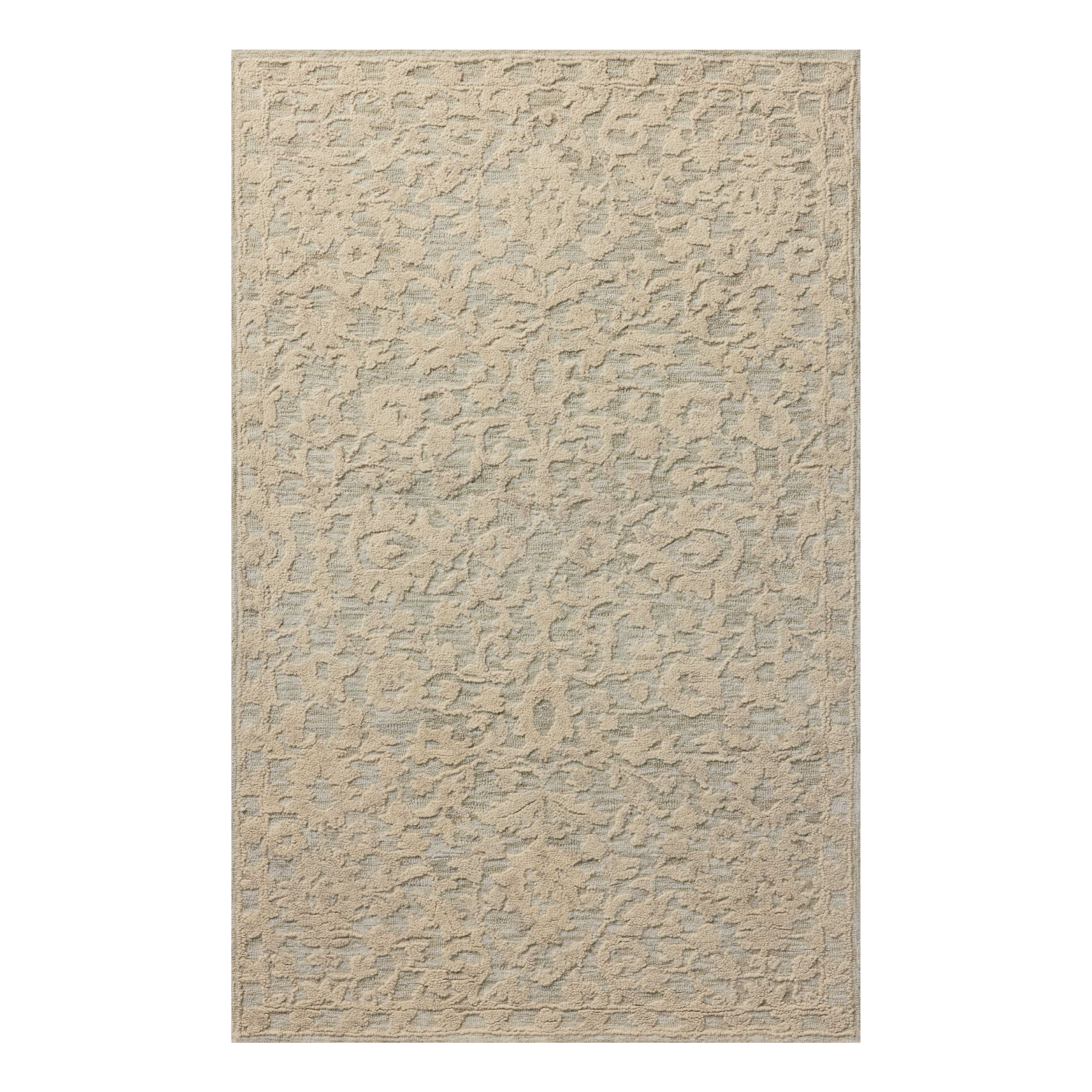Loloi Prudence Sage / Ivory Rug Rugs Loloi 18" x 18" sample
