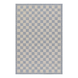 Sablebrook Blue Checkered Rug