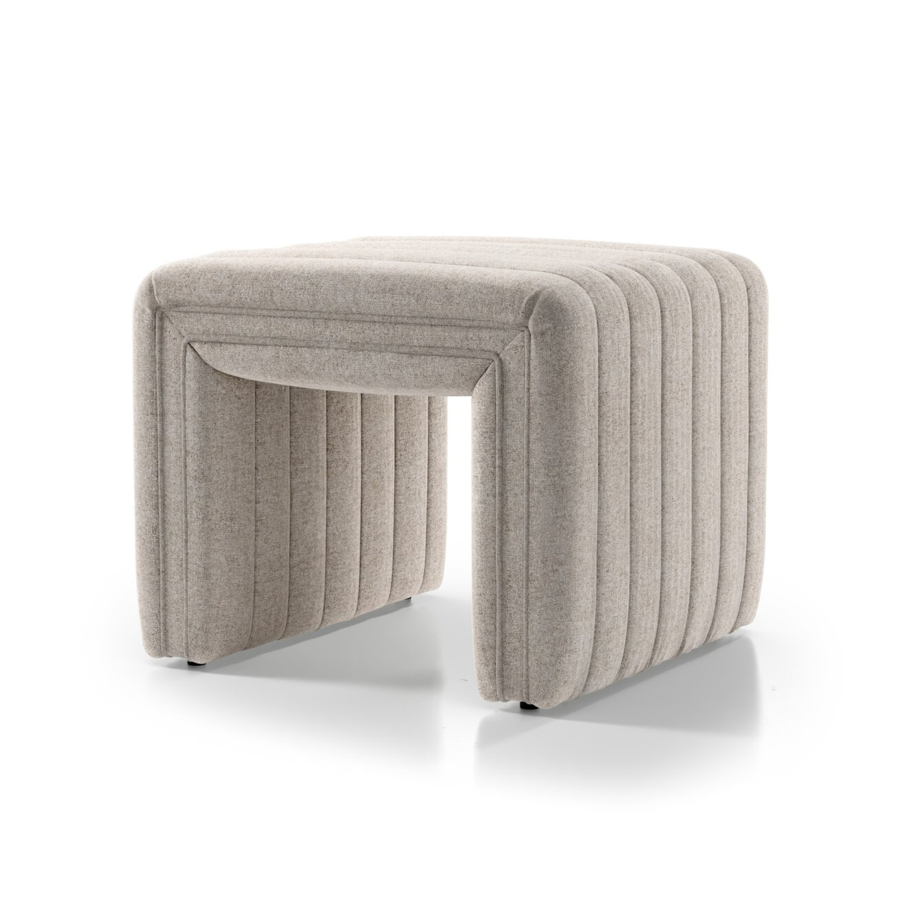 Augustine Ottoman FURNITURE - ottoman Four Hands Orly Natural