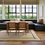 Nate Berkus Serge Bordered Wool Cozy Area Rug RUGS - wool Dash & Albert