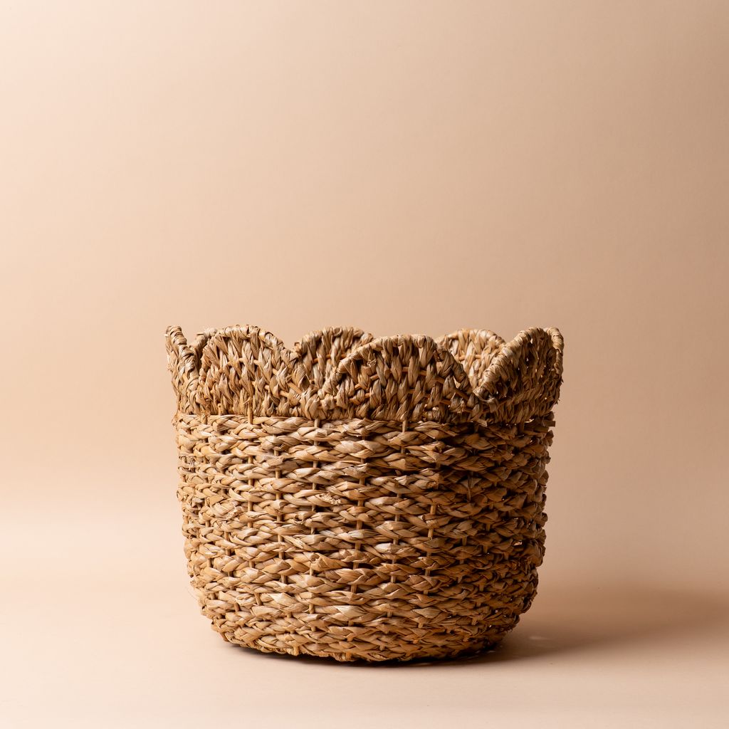 Storage Baskets with Decorative Scalloped Edge basket Creative Co-op (DYA) Small