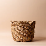 Storage Baskets with Decorative Scalloped Edge basket Creative Co-op (DYA) Small
