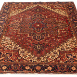 8'2" x 10'11" Vintage Heriz Rug