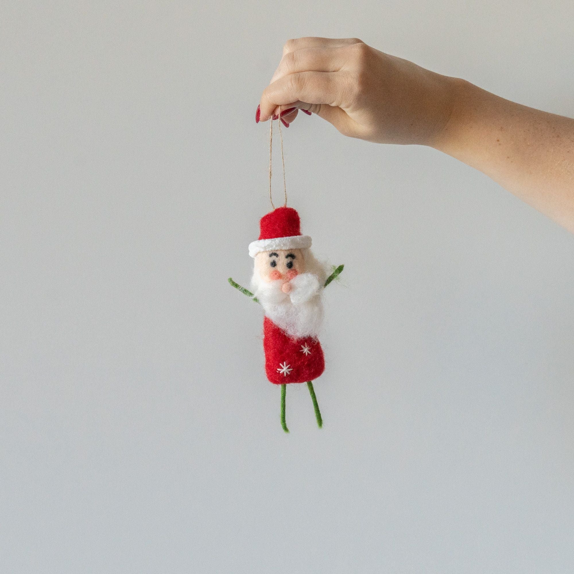 Felt Santa & Snowmen Ornament - Rug & Weave