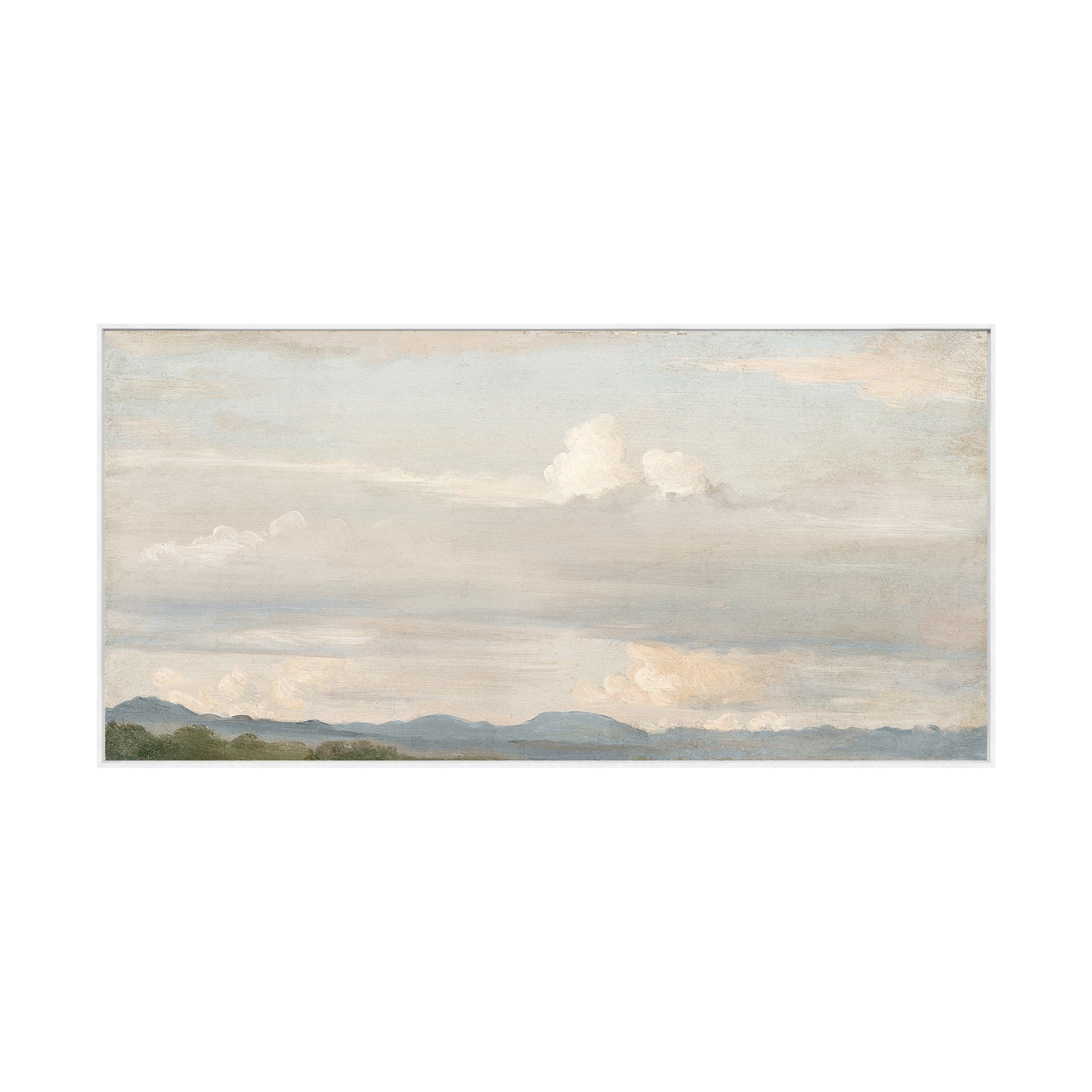 "Cloudy Horizon" Framed Canvas ARTWORK - framed print Celadon Art