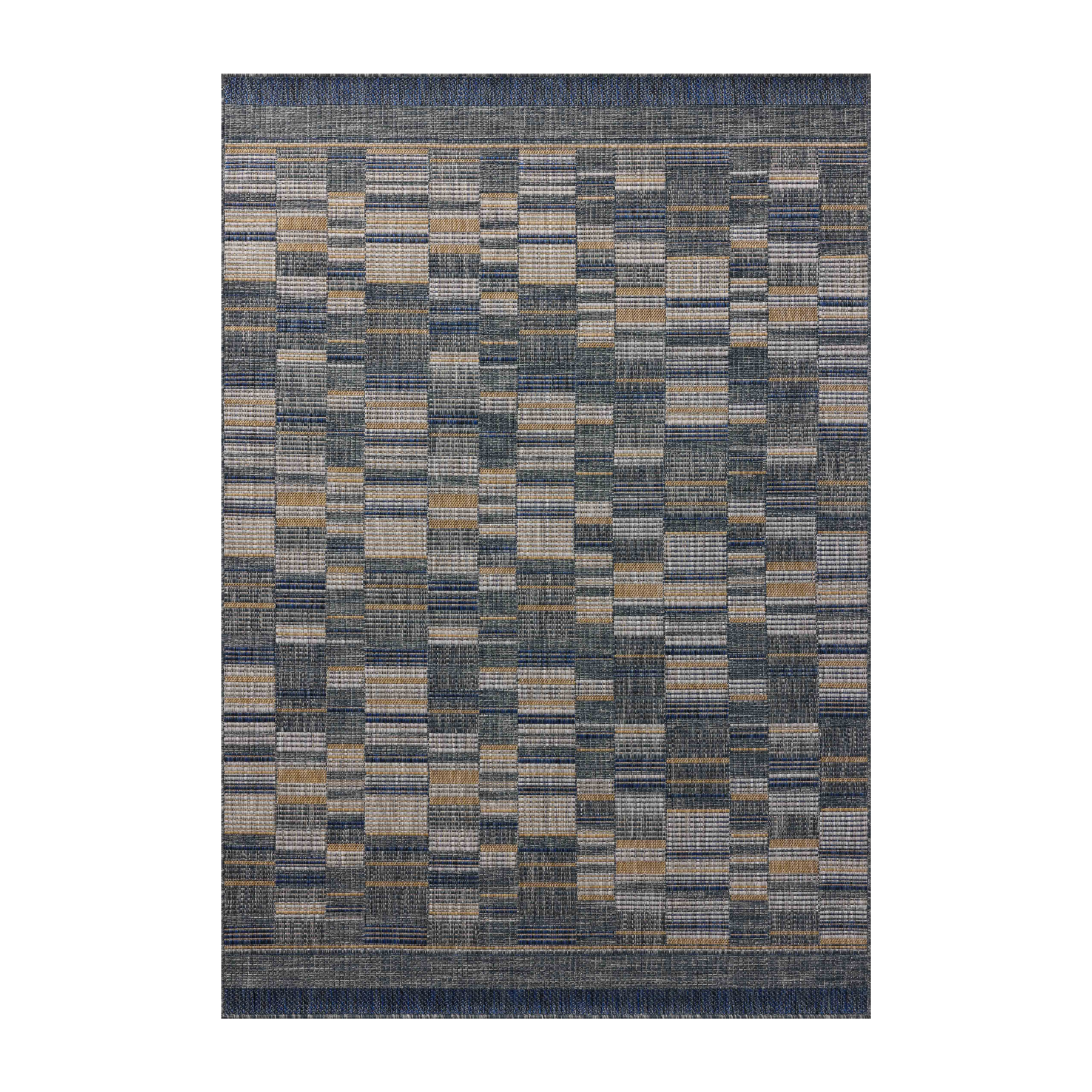 Loloi Birch Denim / Gold Rug, 18" x 18" Sample