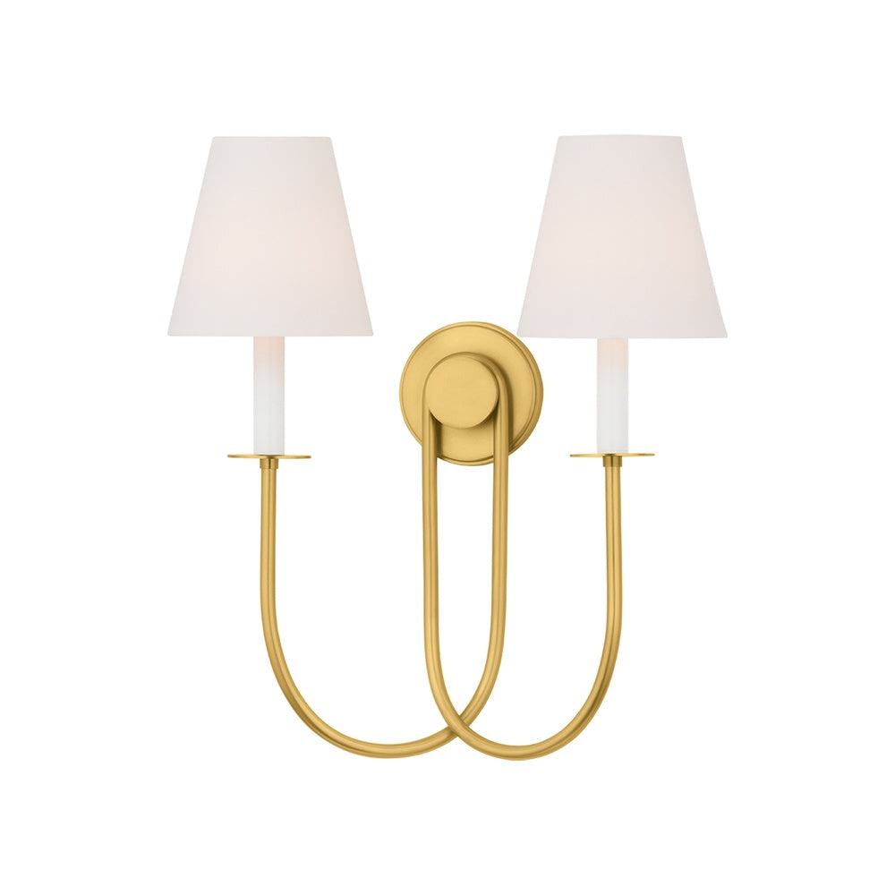 Midtown Wall Sconce, Aged Brass