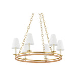 Swanton Chandelier LIGHTING - chandelier Hudson Valley Lighting Aged Brass Large