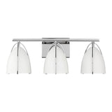 Norman Three Light Wall / Bath LIGHTING - vanity Visual Comfort - Studio Matte White Chrome