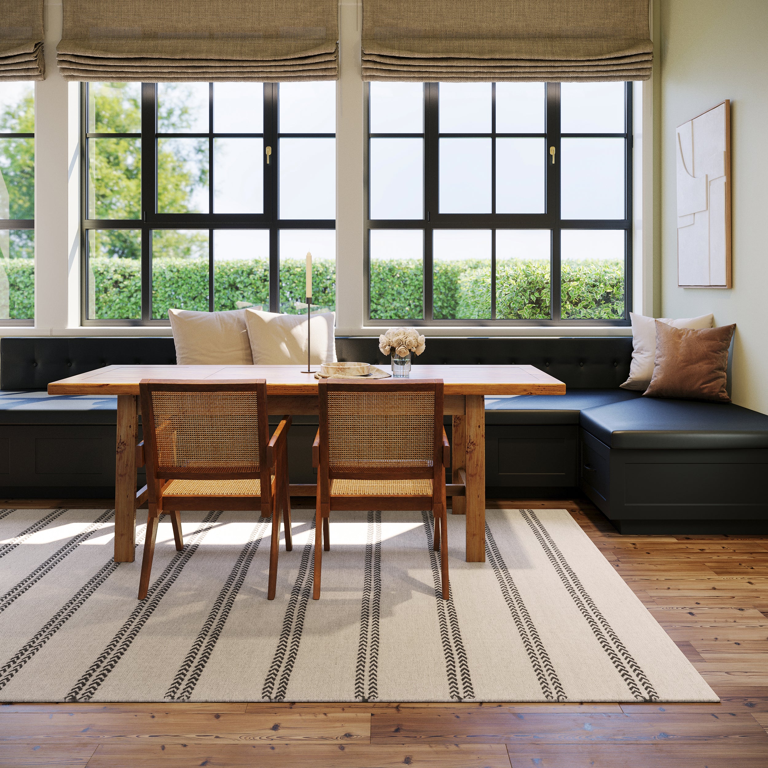 IN STORE - Nate Berkus York Striped Wool Cozy Area Rug IN STORE - rugs Dash & Albert