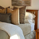 Taupe Woven Pillow Cover