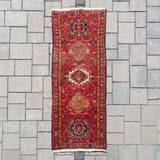 2'4" x 6'3" Vintage Persian Heriz Rug - Rug & Weave