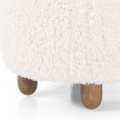 Ainsley Ottoman Round - Natural