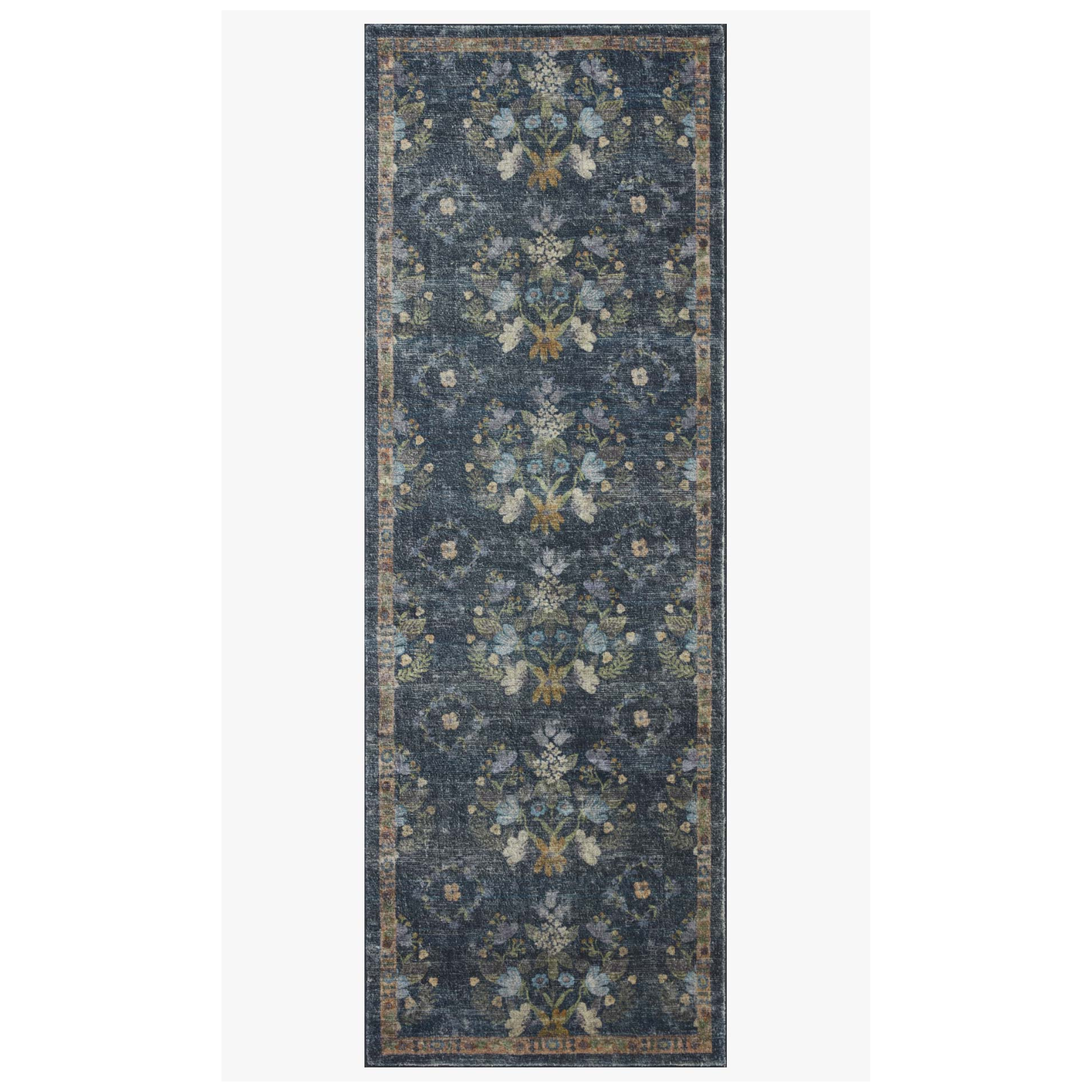 Rifle Paper Co. x Loloi Courtyard Seville Navy Rug 3-patterned rugs Loloi