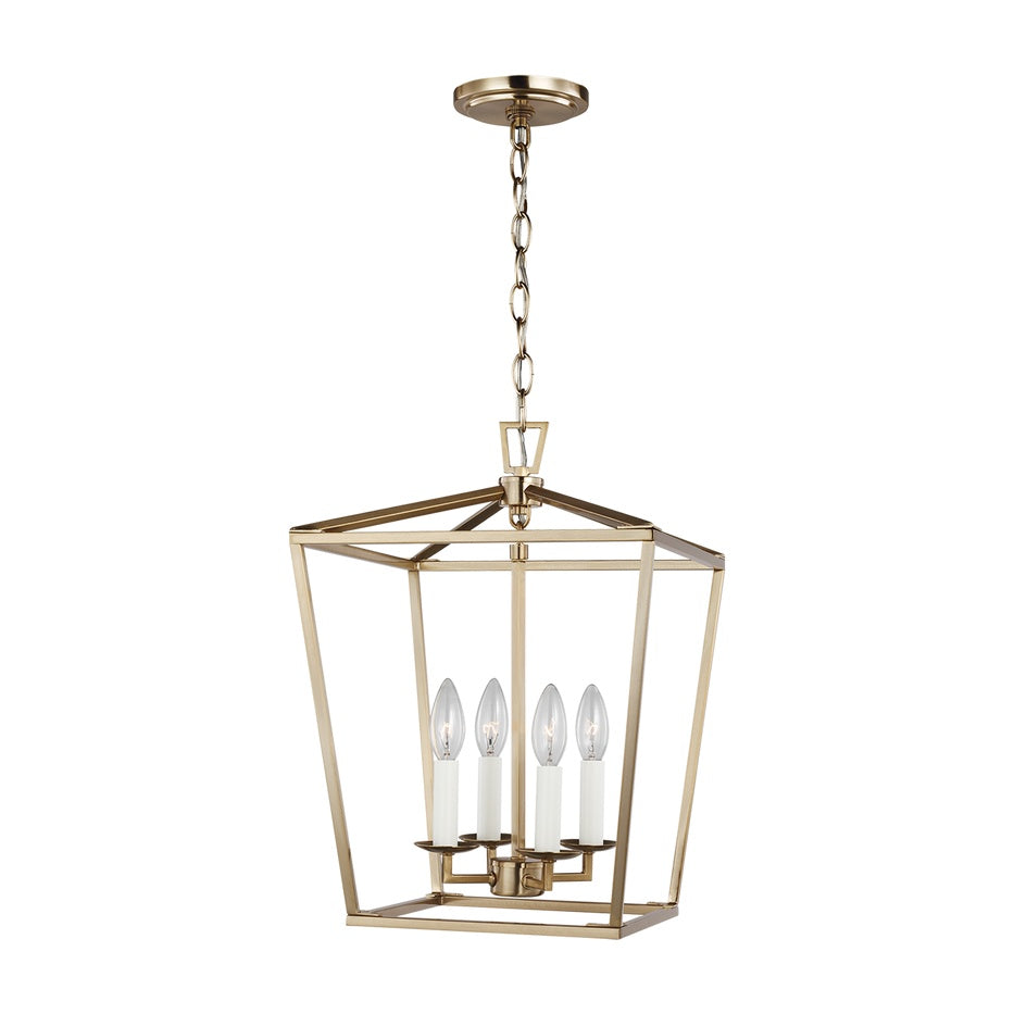 Dianna Four Light Small Lantern LIGHTING - pendant Visual Comfort - Studio Satin Brass