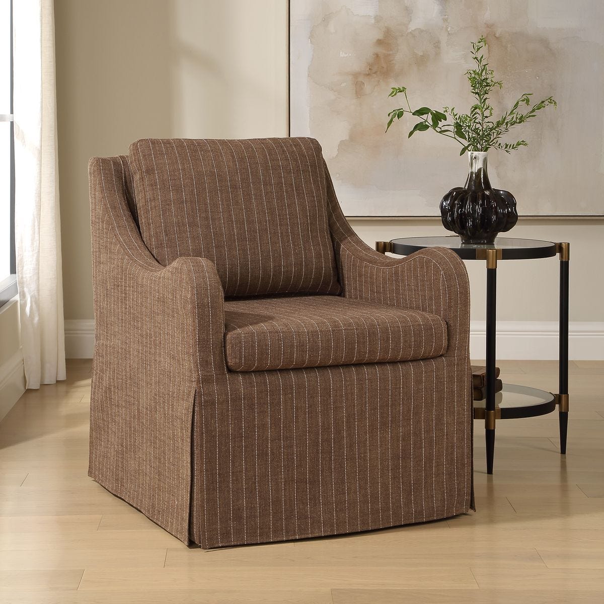 Luis Swivel Chair FURNITURE - accent chairs Uttermost