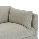 Natural Maddy 90" Slipcover Sofa