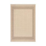 Nate Berkus Canon Bordered Wool Cozy Area Rug RUGS - wool Dash & Albert Beige 3' x 5'