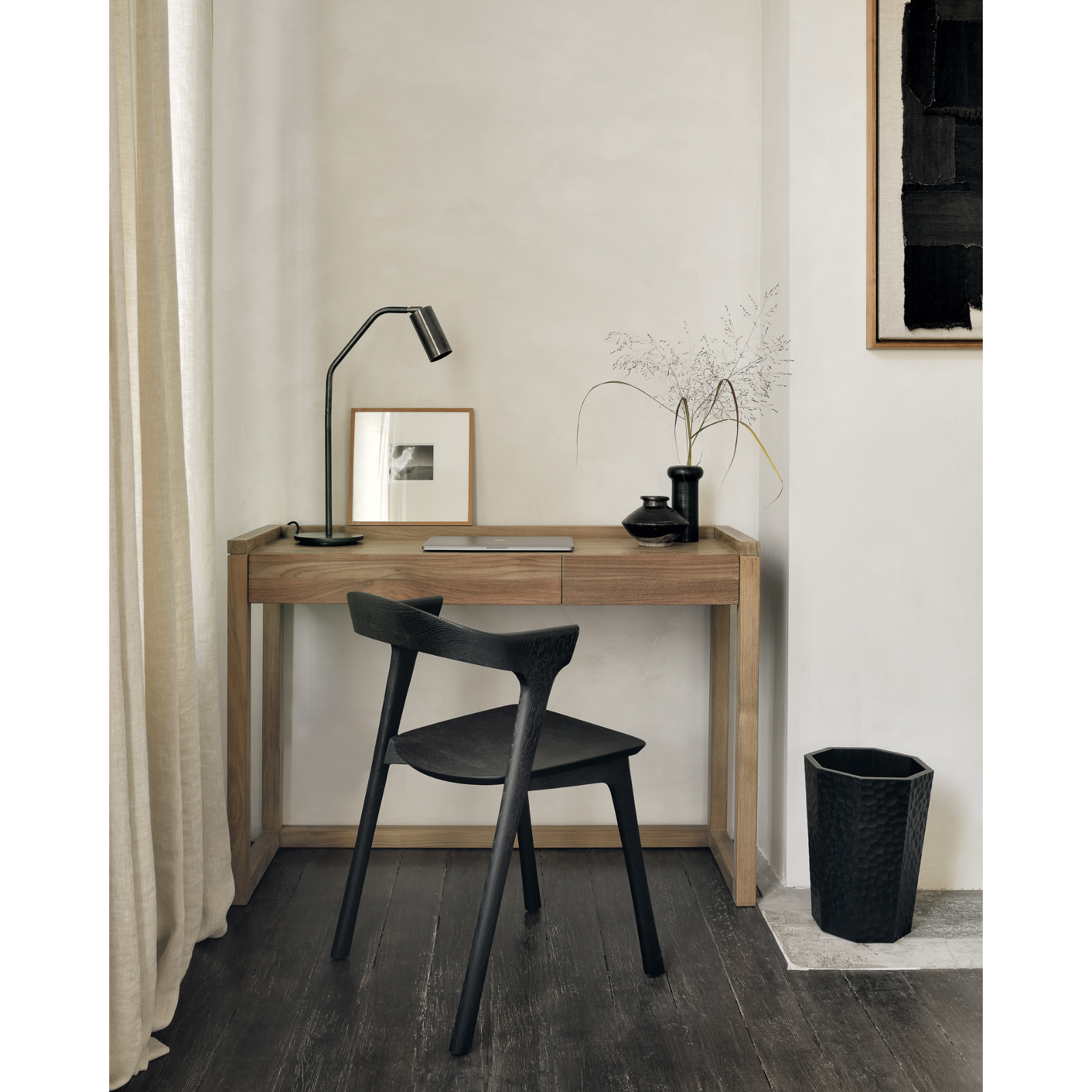 bok dining chair oak black - rug & weave