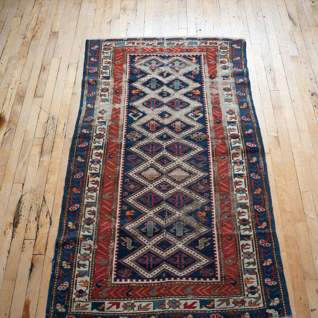 5'4" x 3'2" Antique Caucasian Rug - Rug & Weave