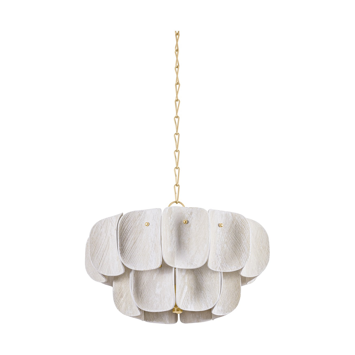 Amalfi Chandelier, Vintage Gold Leaf Small
