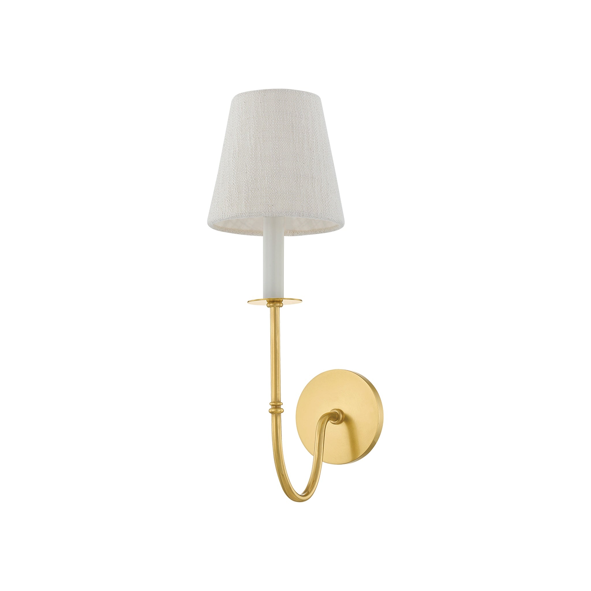 Amina Wall Sconce, Aged Brass