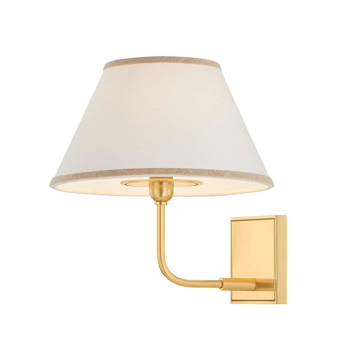 Durland Wall Sconce, Aged Brass