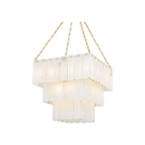 Moissanite Chandelier LIGHTING - chandelier Hudson Valley Lighting Aged Brass Large