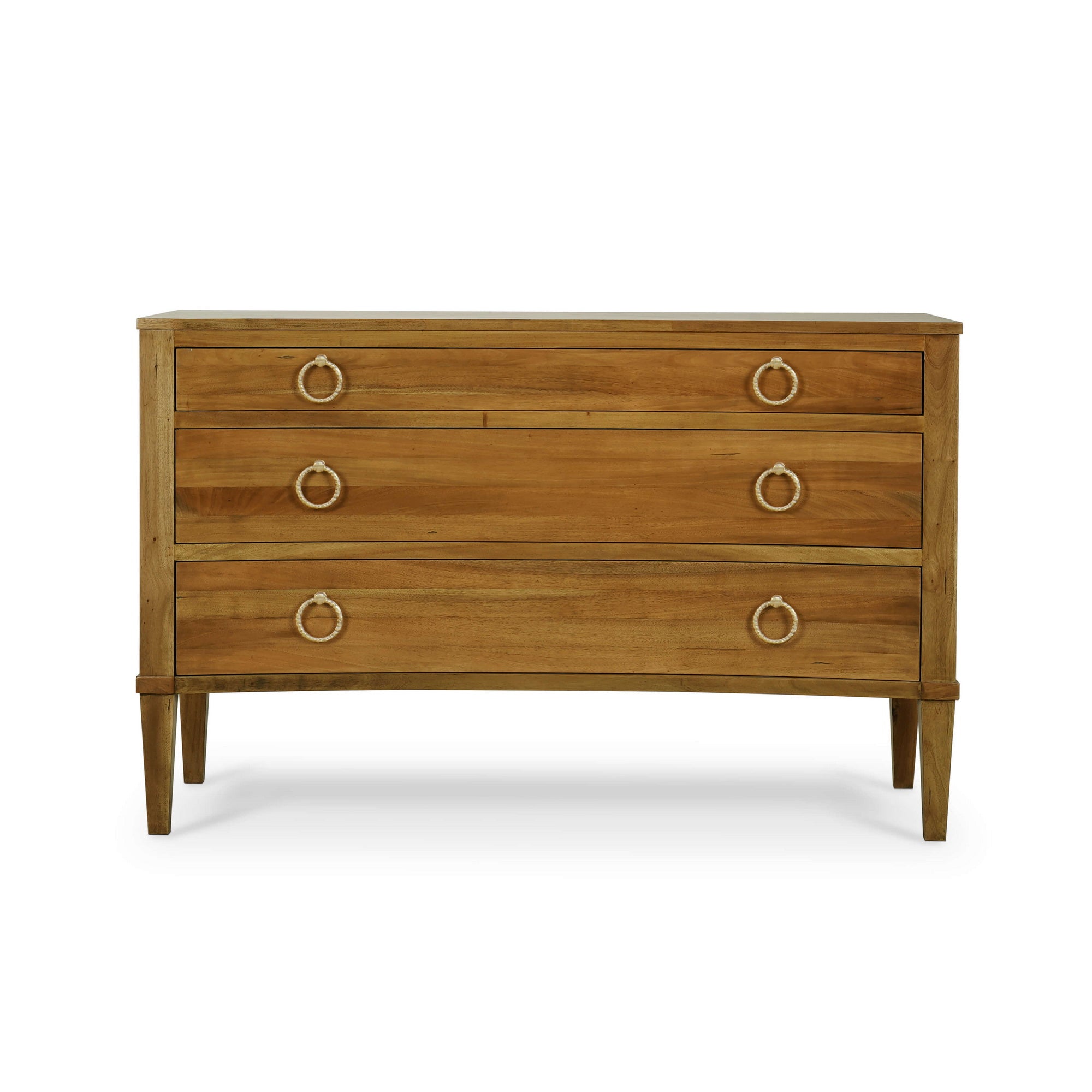 Bow 3 Drawer Chest FURNITURE - dressers & chests Bramble Antique French Oak