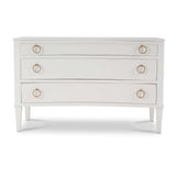 Bow 3 Drawer Chest FURNITURE - dressers & chests Bramble Architectural White