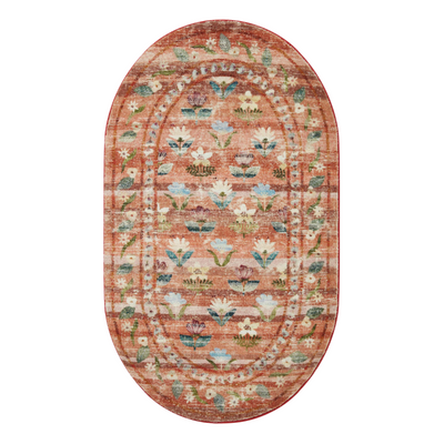 Rifle Paper Co. x Loloi Courtyard Hadley Terracotta Rug