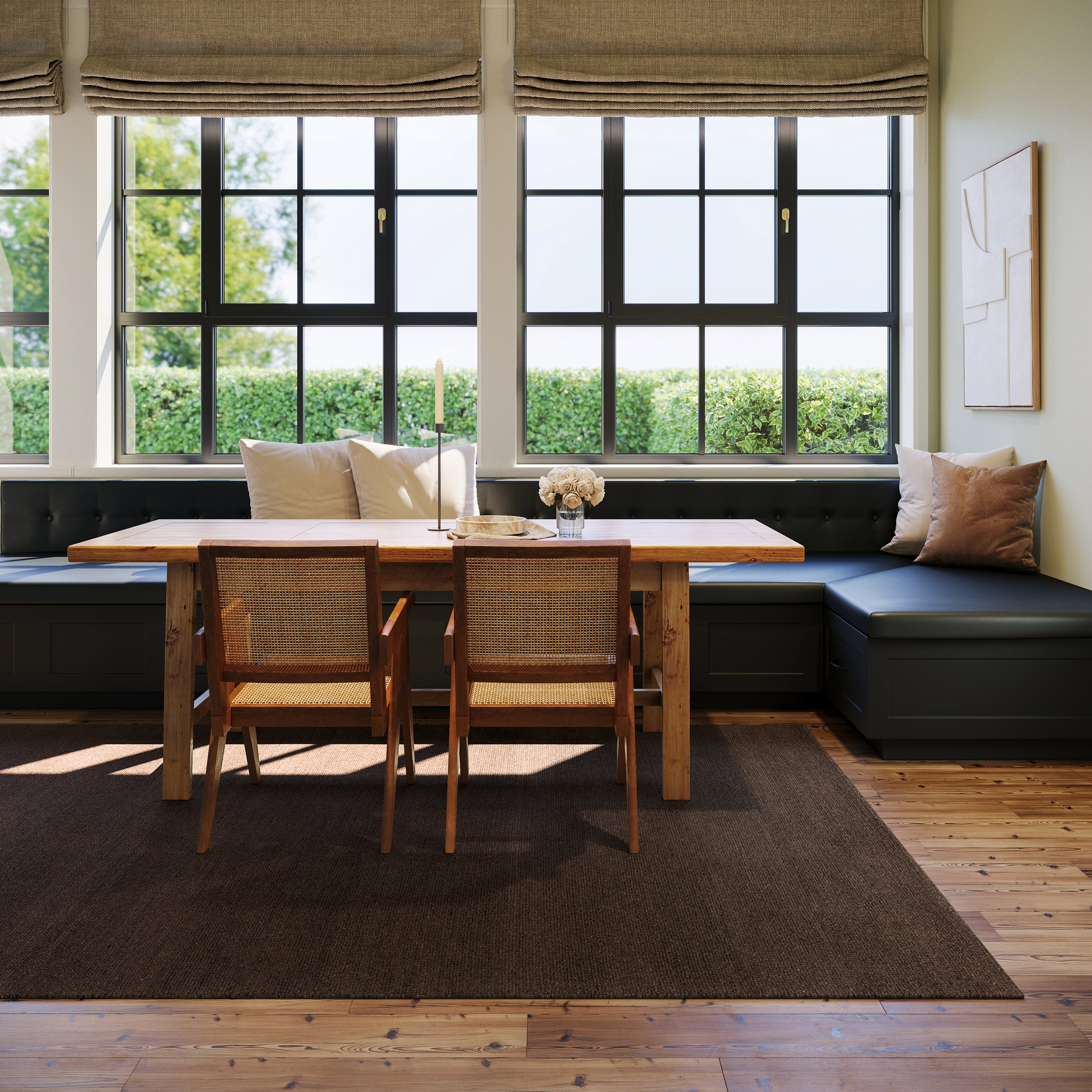 Nate Berkus Hollis Solid Wool Cozy Area Rug RUGS - wool Dash & Albert