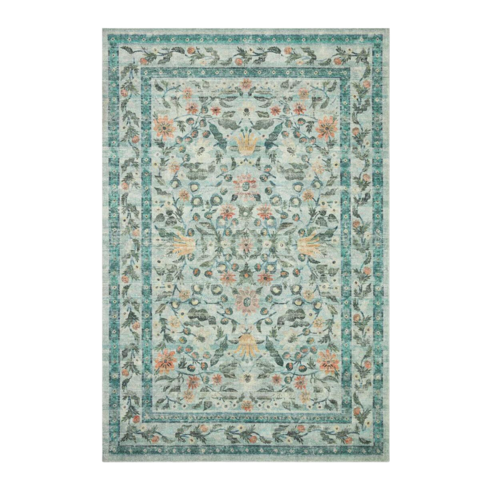 Rifle Paper Co. x Loloi Courtyard Eve Sage Rug 3-patterned rugs Loloi