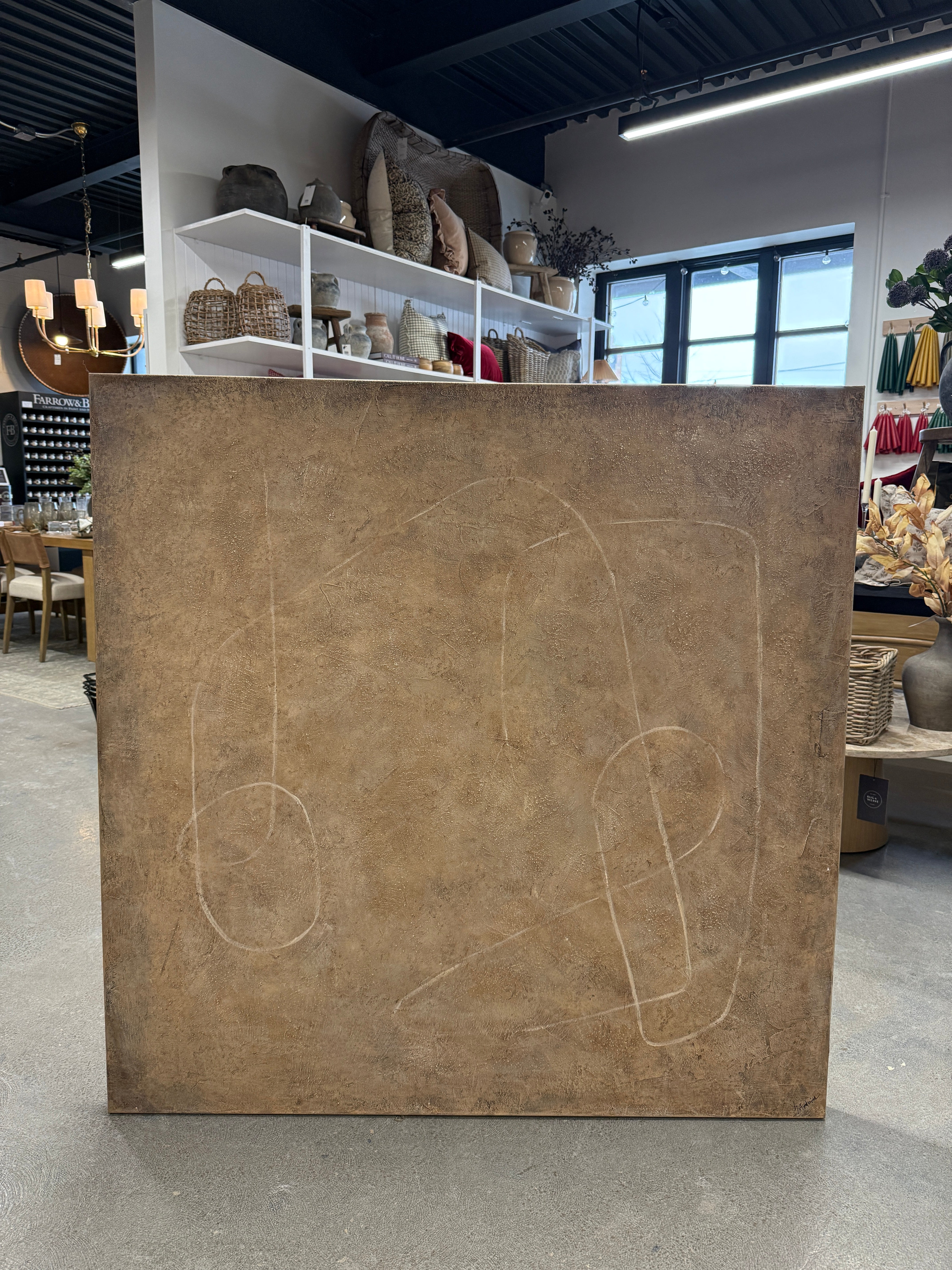 FLOOR MODEL - "Barkley" Canvas Art ARTWORK - in store Renwil