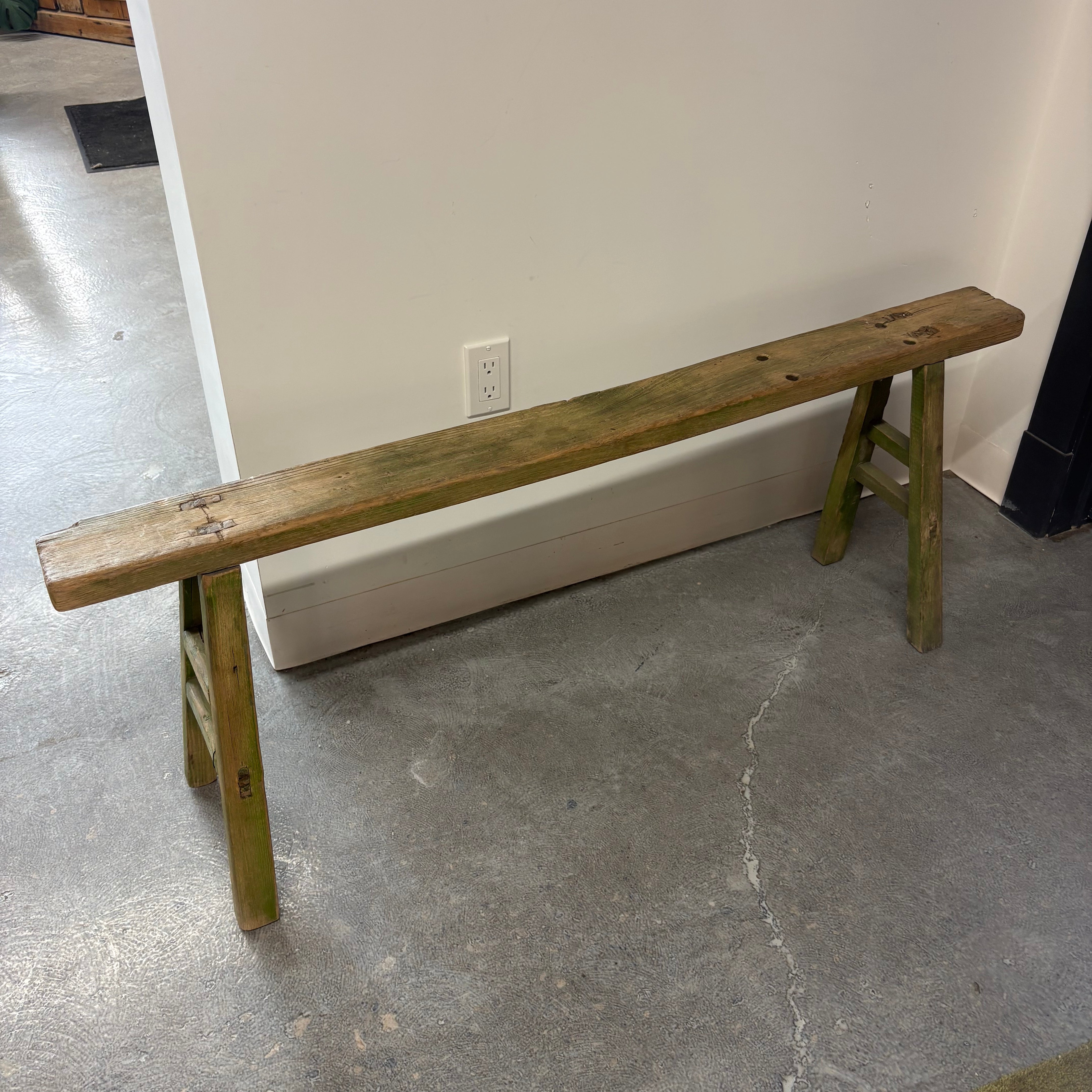 FLOOR MODEL - Vintage Wood Bench FURNITURE - floor model Blue Ocean Traders