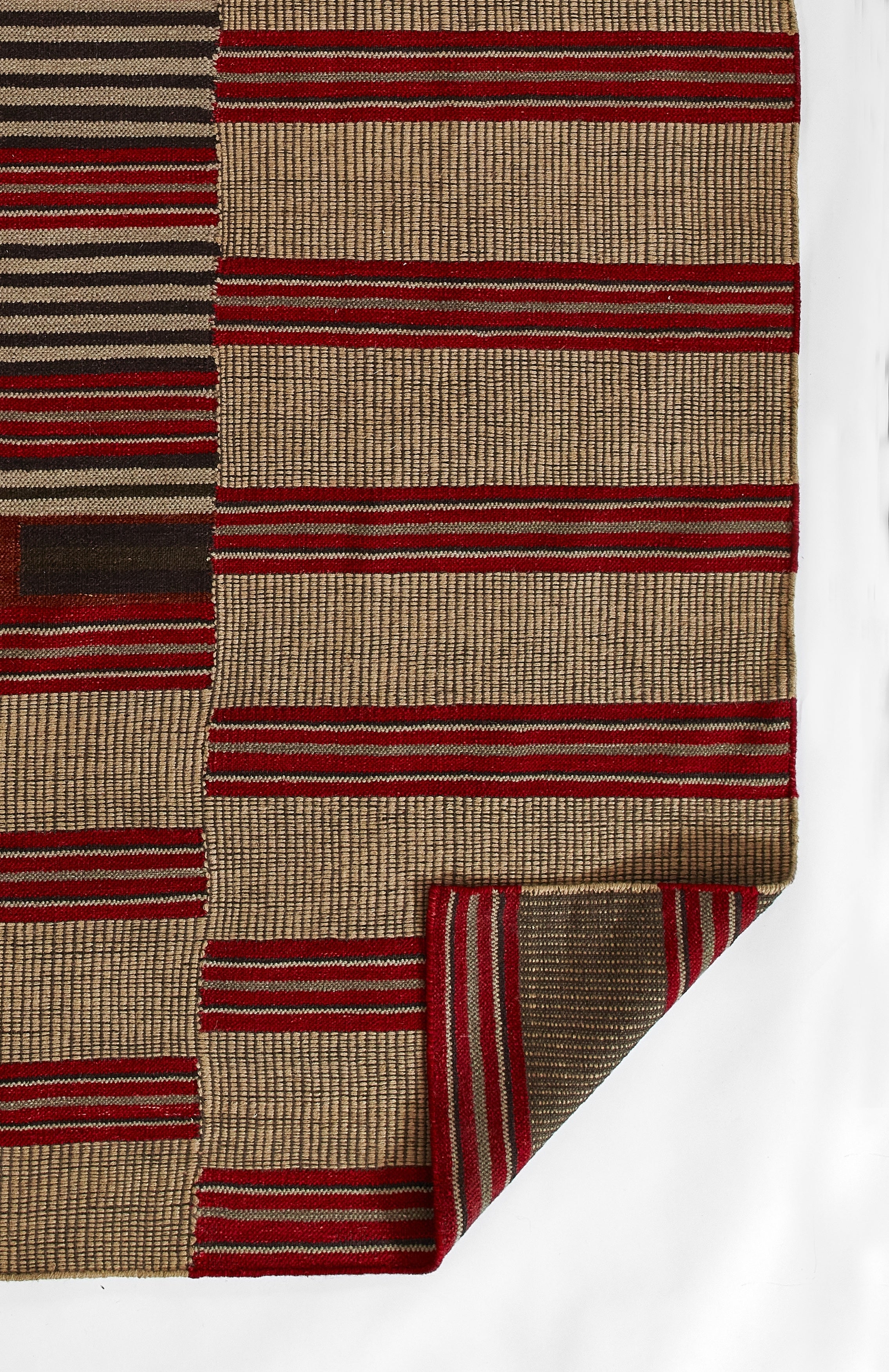 Alba Striped Hand Woven Rug RUGS - wool Momeni