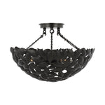 Kelan Semi Flush Mount LIGHTING - flush mount Visual Comfort - Studio Aged Iron