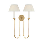 Ingela 24" Double Sconce LIGHTING - sconce Visual Comfort Hand-Rubbed Antique Brass